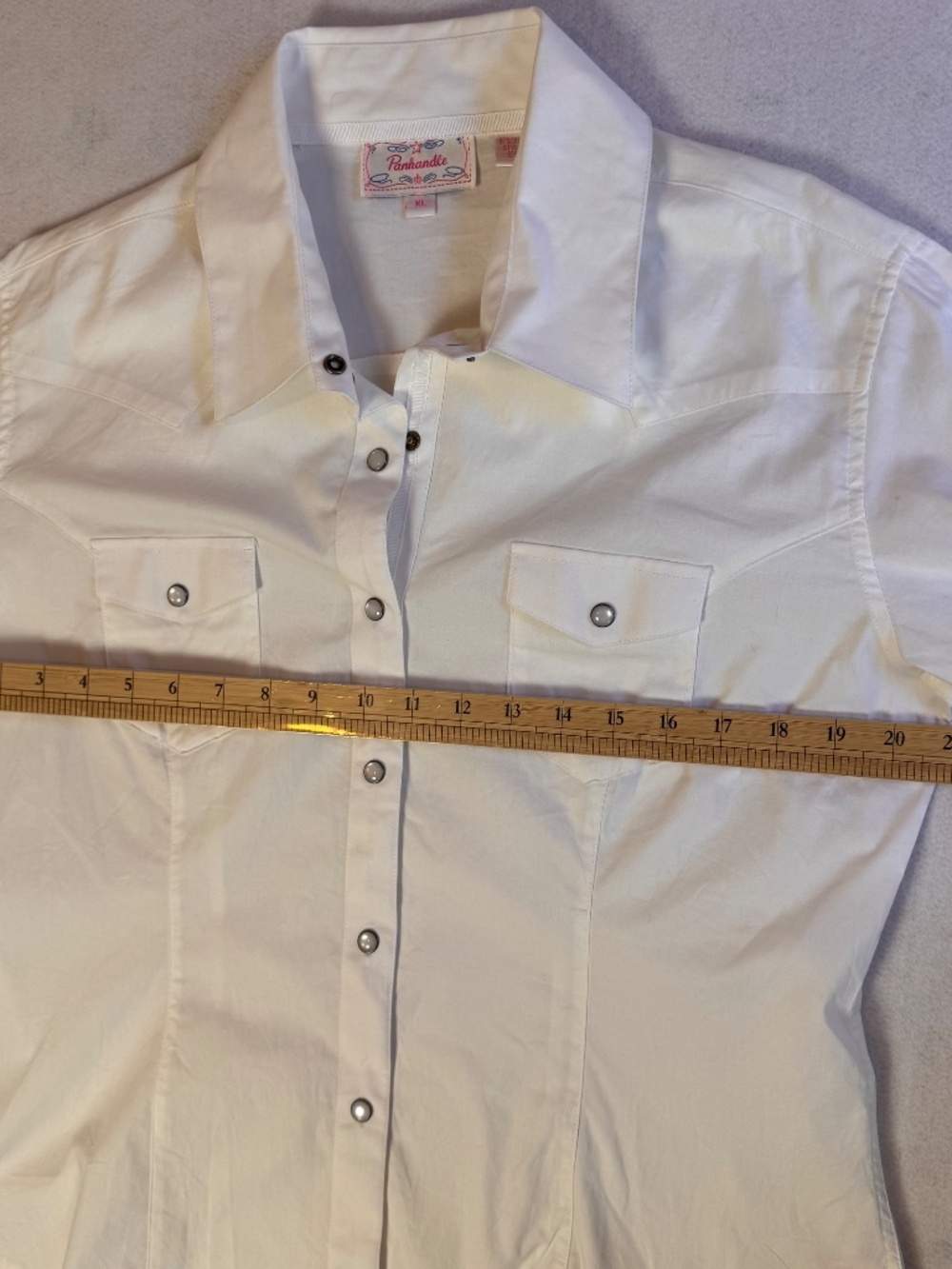 Western Cowgirl Rodeo Prairie Panhandle Women's Cotton Shirt Pearl Snaps XL - Picture 10 of 13